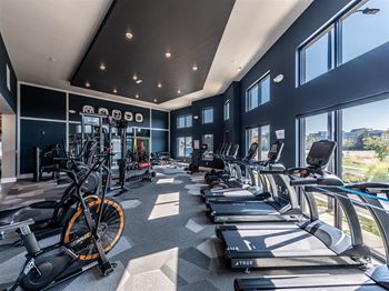 Fitness center with updated equipment